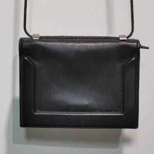 Black/Silver Organizer Crossbody EUC #243